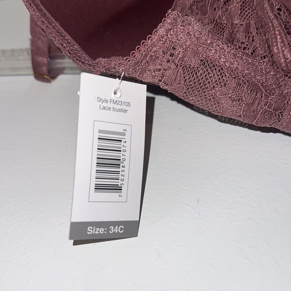 FAME Pink Lace Push Up Bra - Picture 4 of 4